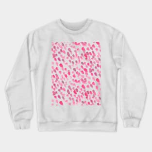 Imperfect brush strokes - pastel pink Crewneck Sweatshirt